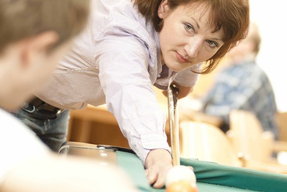 Billardspiel in einem Cafß©