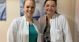 v.l.: Dr. Cornelia Schmitt und Dr. Martina Dafferner-Franzmann