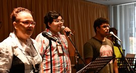 Auftritt der Boneshakers beim Jahresfest 2023 der Stiftung kreuznacher diakonie