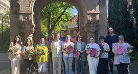 Gruppenbild mit neuen Praxisanleitern und ihren Lehrern