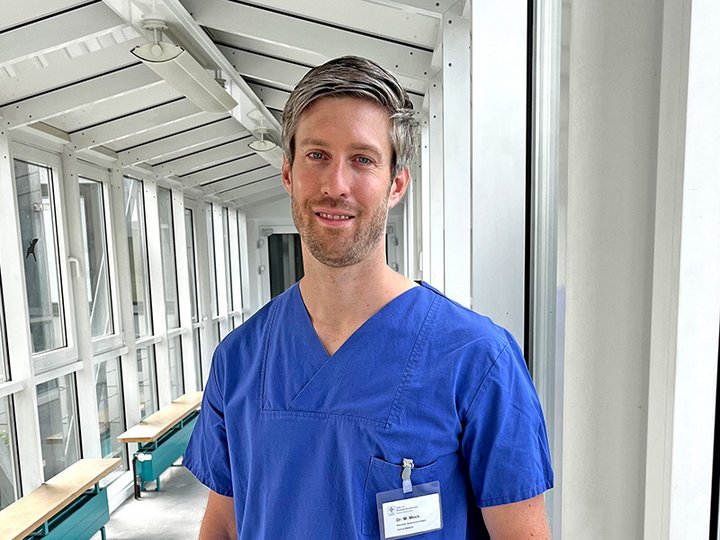 Portrait Mann, Oberarzt Endoskopie