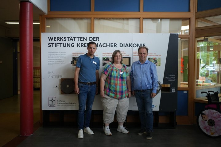 MdL Michael Simon (SPD) in der Werkstatt