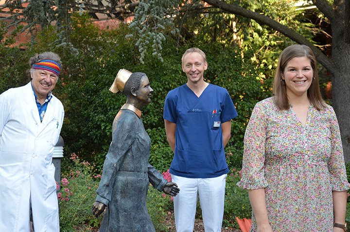 Zwei Männer und eine Frau 