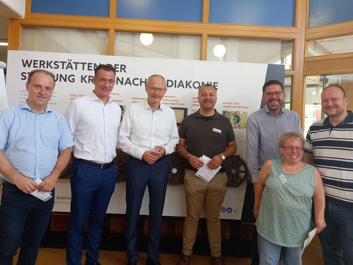 Politische Prominenz beim Tag der offenen Tür 2023 der Diakonie Werkstatt Bad Kreuznach 1 der Stiftung kreuznacher diakonie