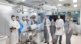 im Herzkatheter Labor Gruppenfoto 