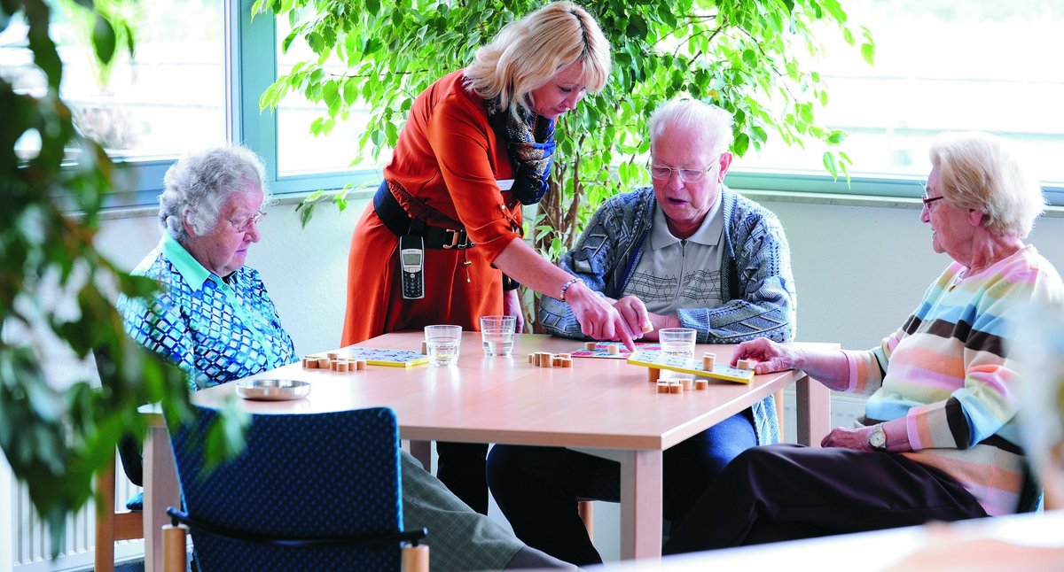 Die Cafeteria des Hauses Bergfrieden ist ein beliebter Treffpunkt