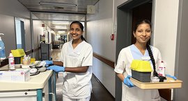 Sweta und Sibarani unterstützen als FSJ-ler auf den Stationen in der Hunsrück Klinik