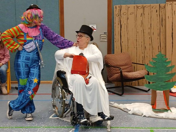 Beim Wintermorgengruß in der Bethesda Schule, Stiftung kreuznacher diakonie