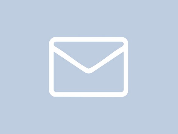 Icon mit Brief - Platzhalter für Kontakt über E-Mail