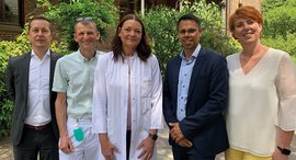 Gruppenfoto mit neuer Chefärztin 