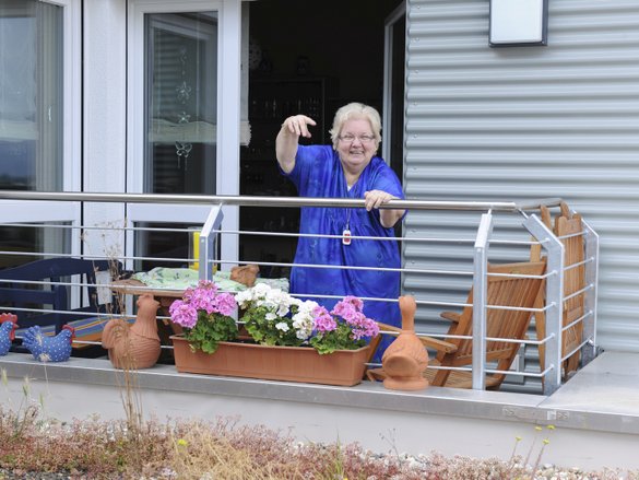Grüße vom Balkon des Wohnparks Sophie Scholl