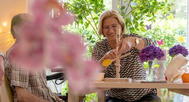 Ministerpräsidentin Anke Rehlinger im Fliedner Hospiz Neunkirchen