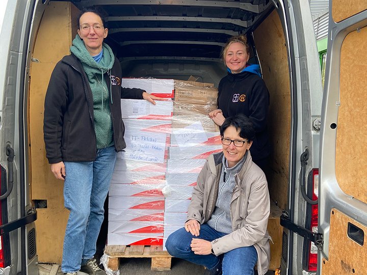 Spendenübergabe Lebensmittel an die Tafel Idar-Oberstein der Stiftung kreuznacher diakonie