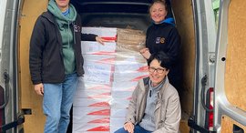 Spendenübergabe Lebensmittel an die Tafel Idar-Oberstein der Stiftung kreuznacher diakonie