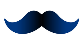 Illustration eines Schnurrbartes