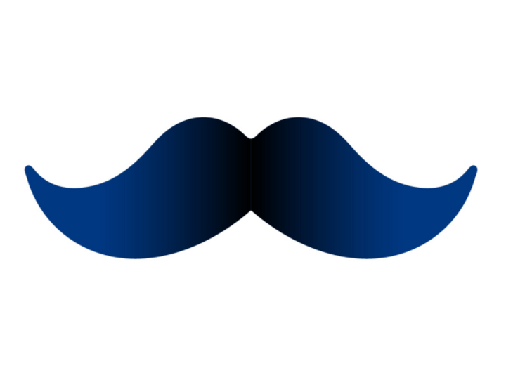 Illustration eines Schnurrbartes